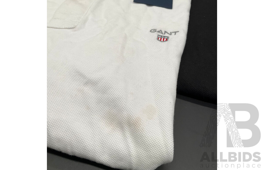 GANT Polo Shirt (L), TOMMY HILFIGER Polo Shirt (M)  - Lot of 2
