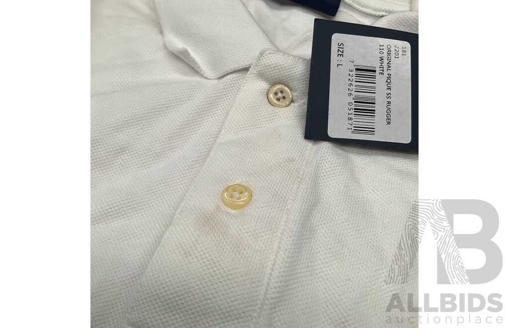 GANT Polo Shirt (L), TOMMY HILFIGER Polo Shirt (M)  - Lot of 2