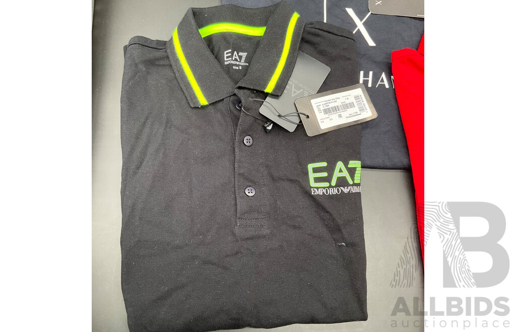 ARMANI EXCHANGE - Men's Polo Shirts and T-Shirt (S) - Lot of 3