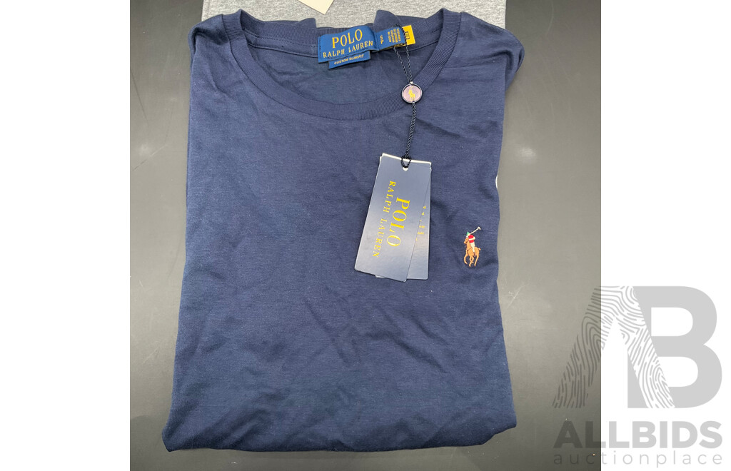 POLO RALPH LAUREN - Men's Polo Shirts (S) and T-Shirt , GANT T-Shirt (S) - Lot of 4