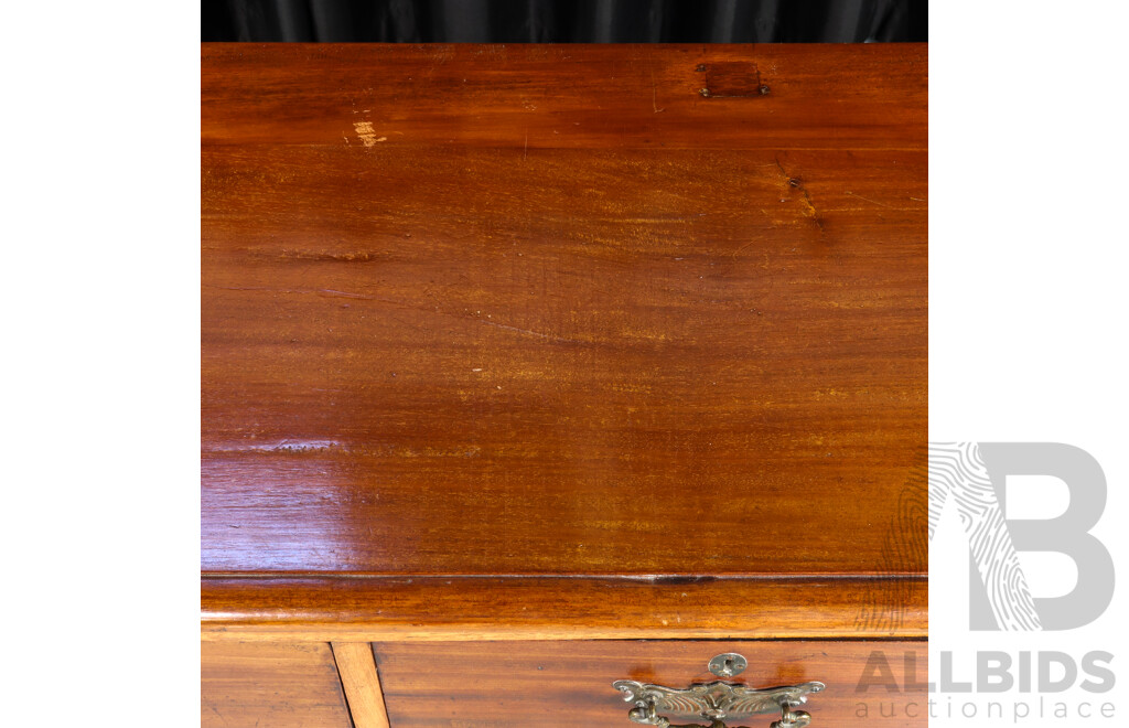 Late Edwardian Oak Chest of Four Drawers