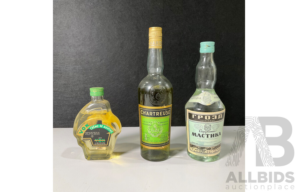 Three Bottles of Spirts