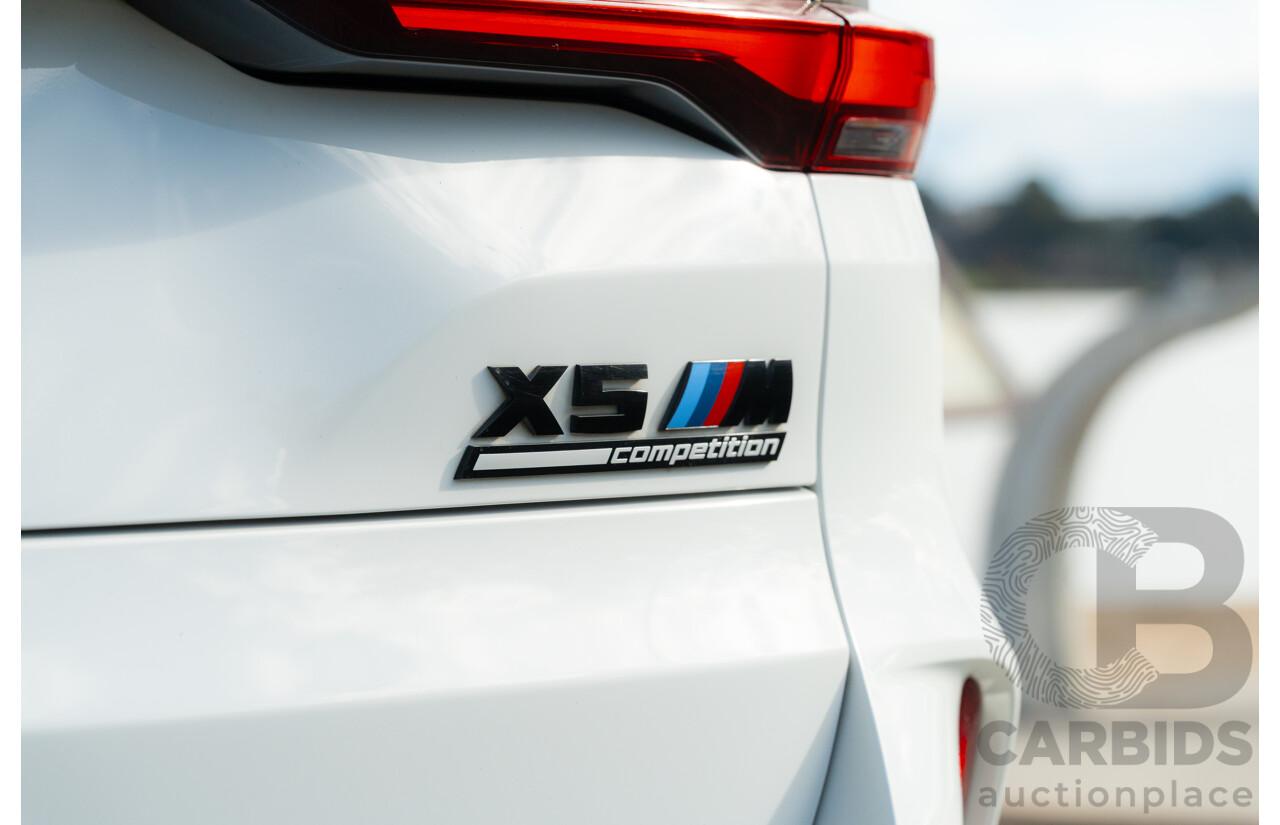 04/2020 BMW X5 M Competition F95 (AWD) MY20 4d Wagon Alpine White Twin Turbo V8 4.4L