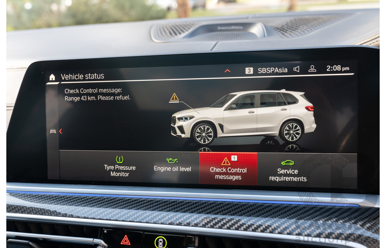 04/2020 BMW X5 M Competition F95 (AWD) MY20 4d Wagon Alpine White Twin Turbo V8 4.4L
