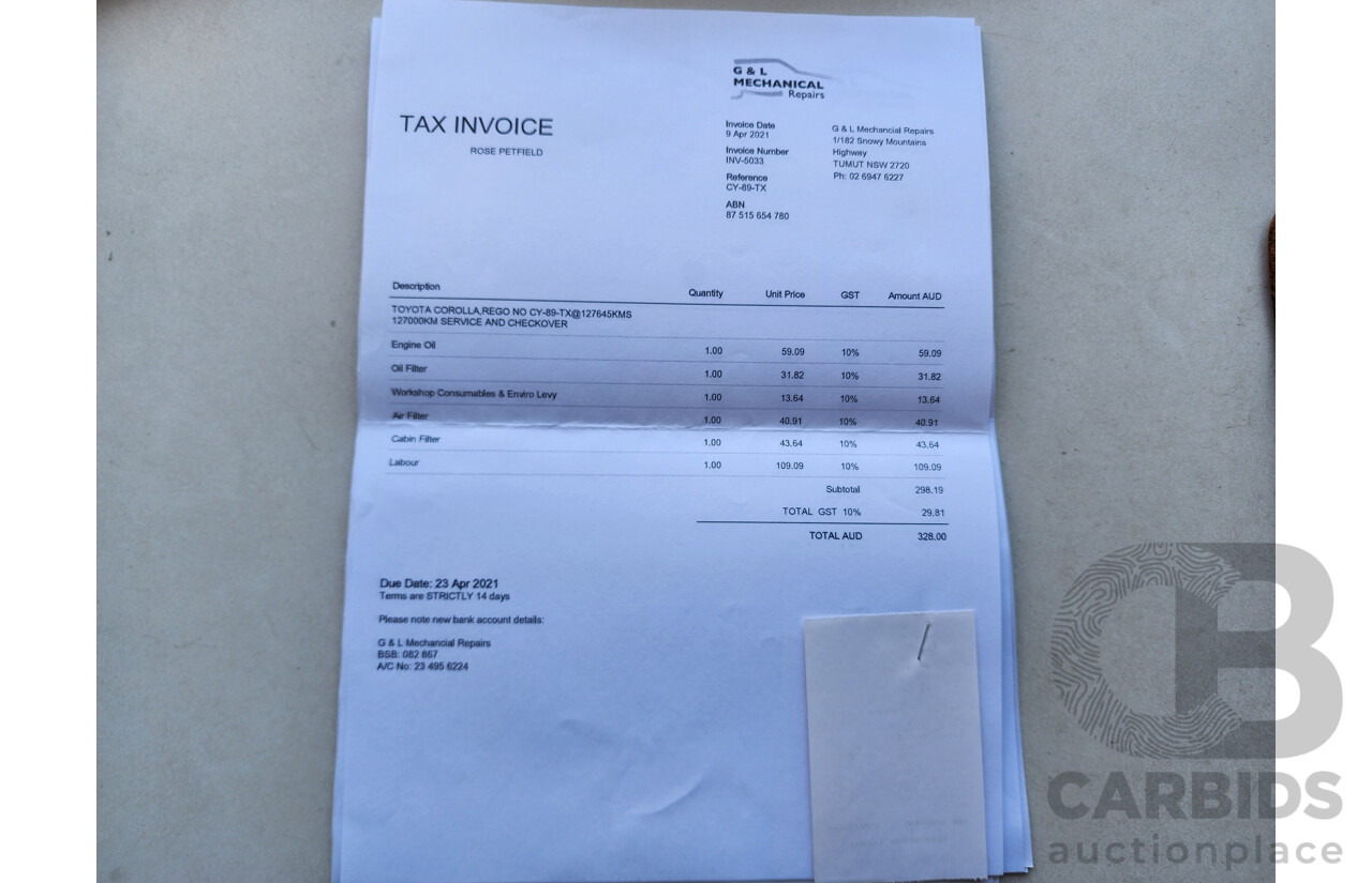 08/2013 Toyota Corolla Ascent ZRE182R 5d Hatchback White 1.8L