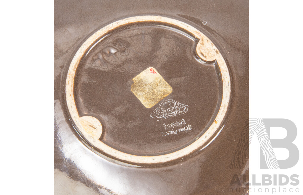 Mid Century Scandinavian Glazed Ceramic Plate