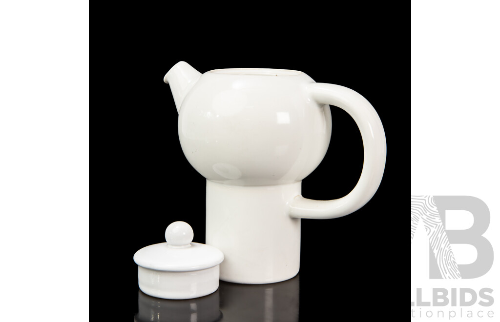 Good Quality Werkstätte Carl Auböck  Designed White Ceramic Teapot