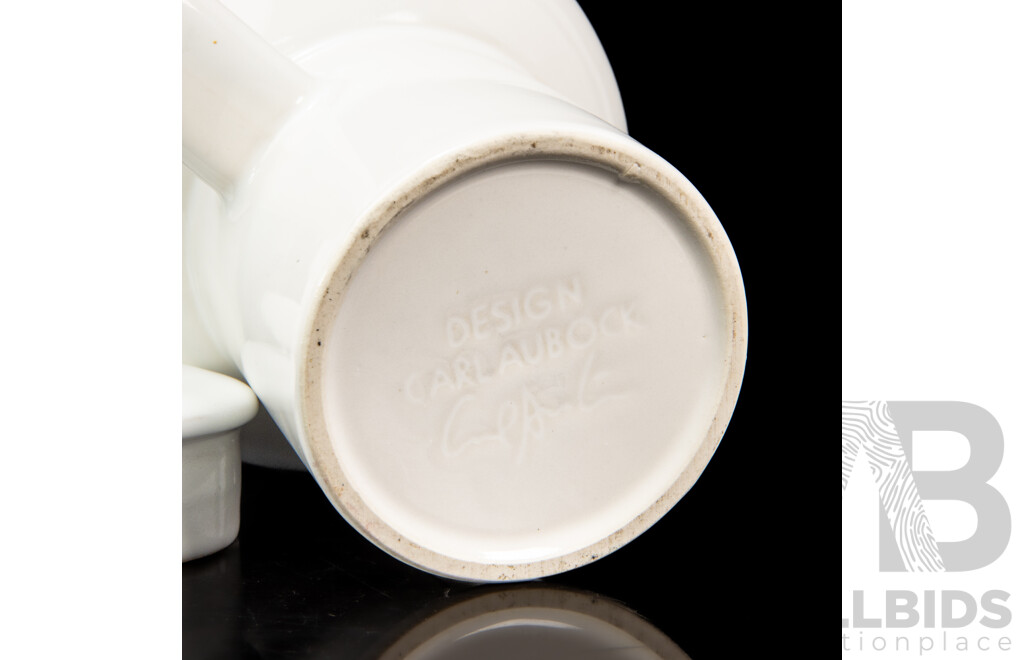 Good Quality Werkstätte Carl Auböck  Designed White Ceramic Teapot