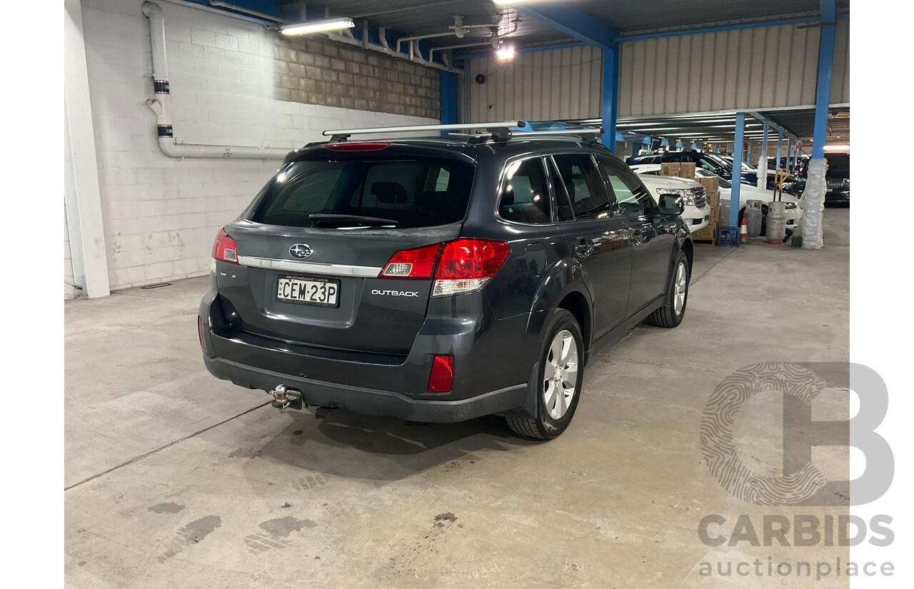 9/2011 Subaru Outback 2.5i (AWD) MY11 4d Wagon Grey 2.5L