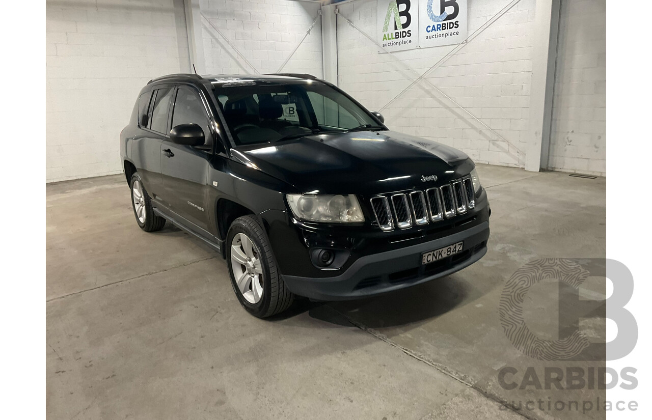 03/2013 Jeep Compass SPORT (4x2) MK MY12 4d Wagon Black 2.0L