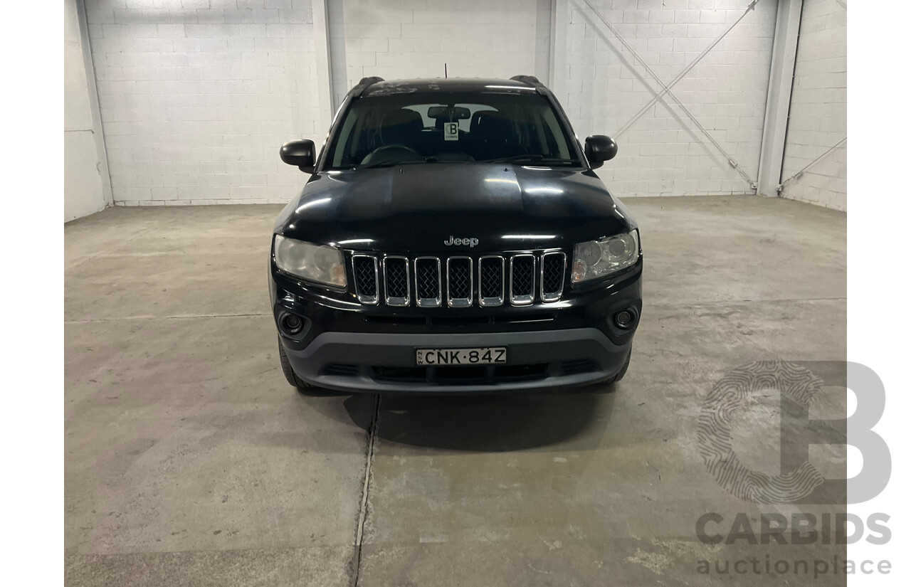 03/2013 Jeep Compass SPORT (4x2) MK MY12 4d Wagon Black 2.0L