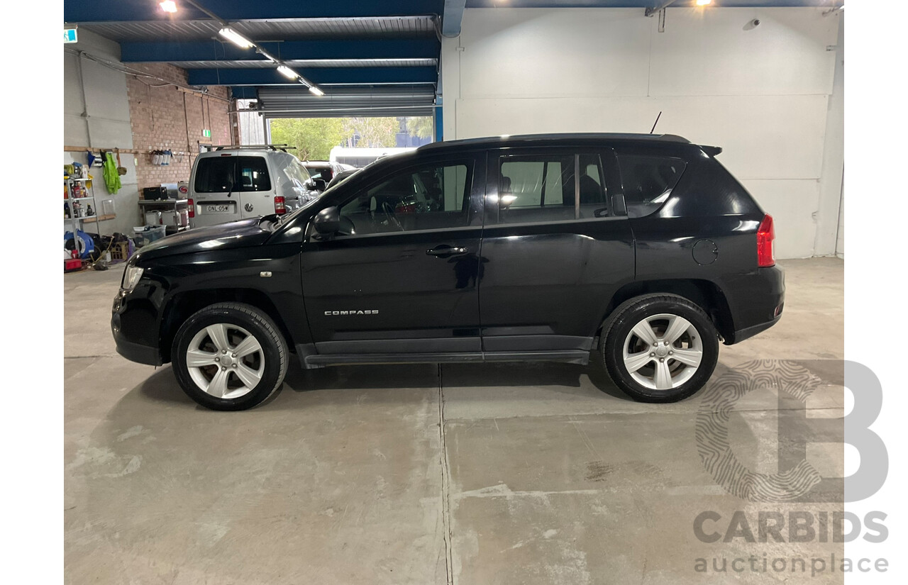 03/2013 Jeep Compass SPORT (4x2) MK MY12 4d Wagon Black 2.0L