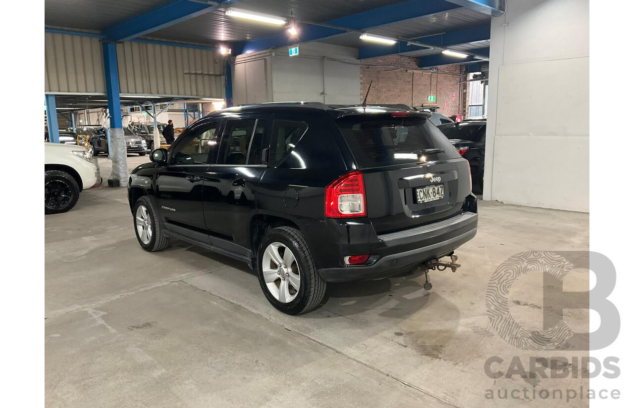 03/2013 Jeep Compass SPORT (4x2) MK MY12 4d Wagon Black 2.0L