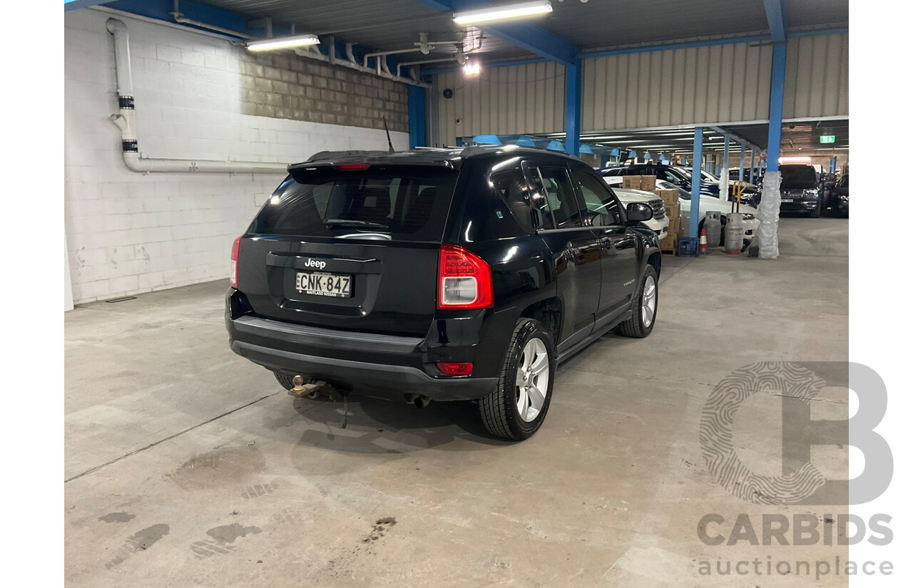 03/2013 Jeep Compass SPORT (4x2) MK MY12 4d Wagon Black 2.0L