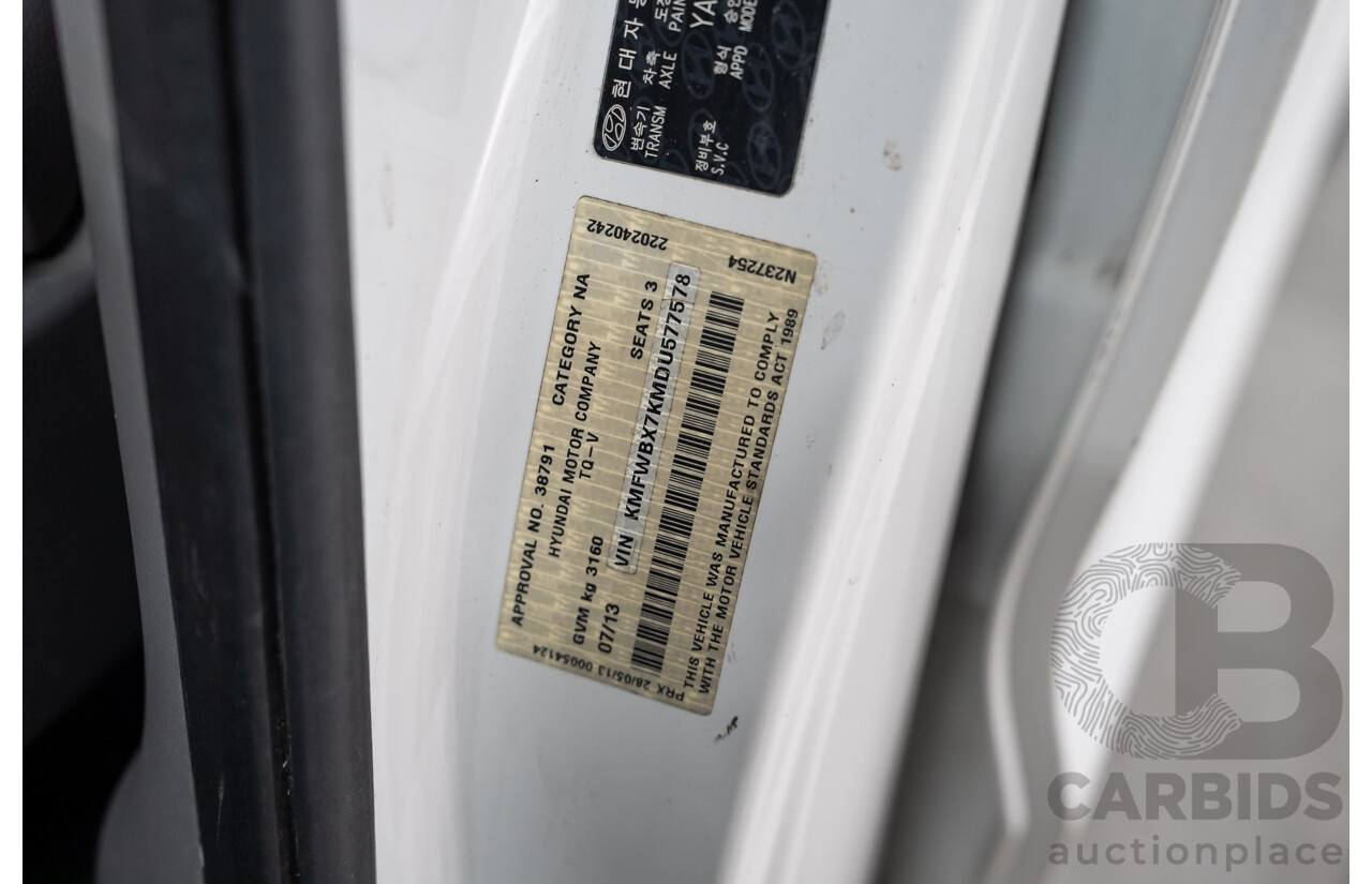 07/2013 Hyundai iLoad TQ MY13 4d Van Creamy White Turbo Diesel 2.5L