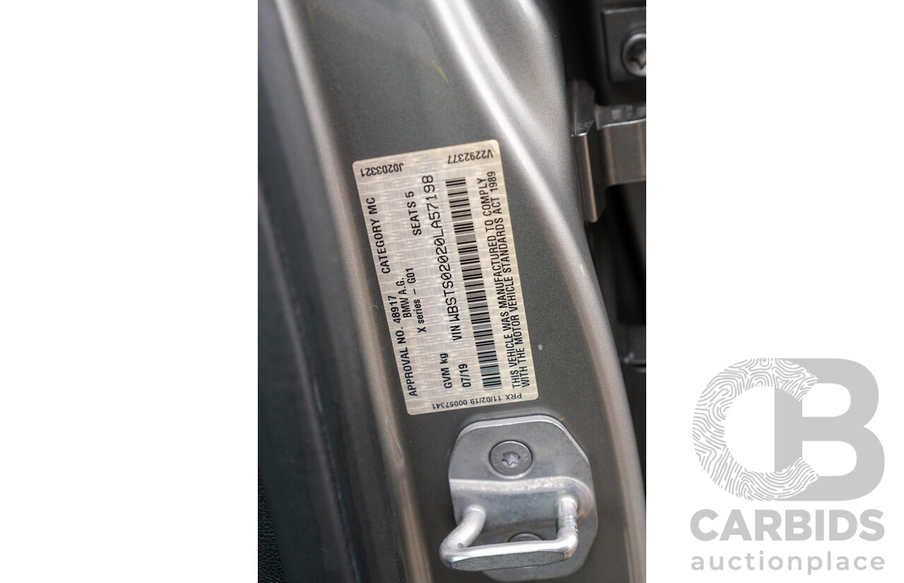 07/2019 BMW X3 M Competition AWD F97 5d Wagon Donington Grey Metallic Twin Turbo 3.0L