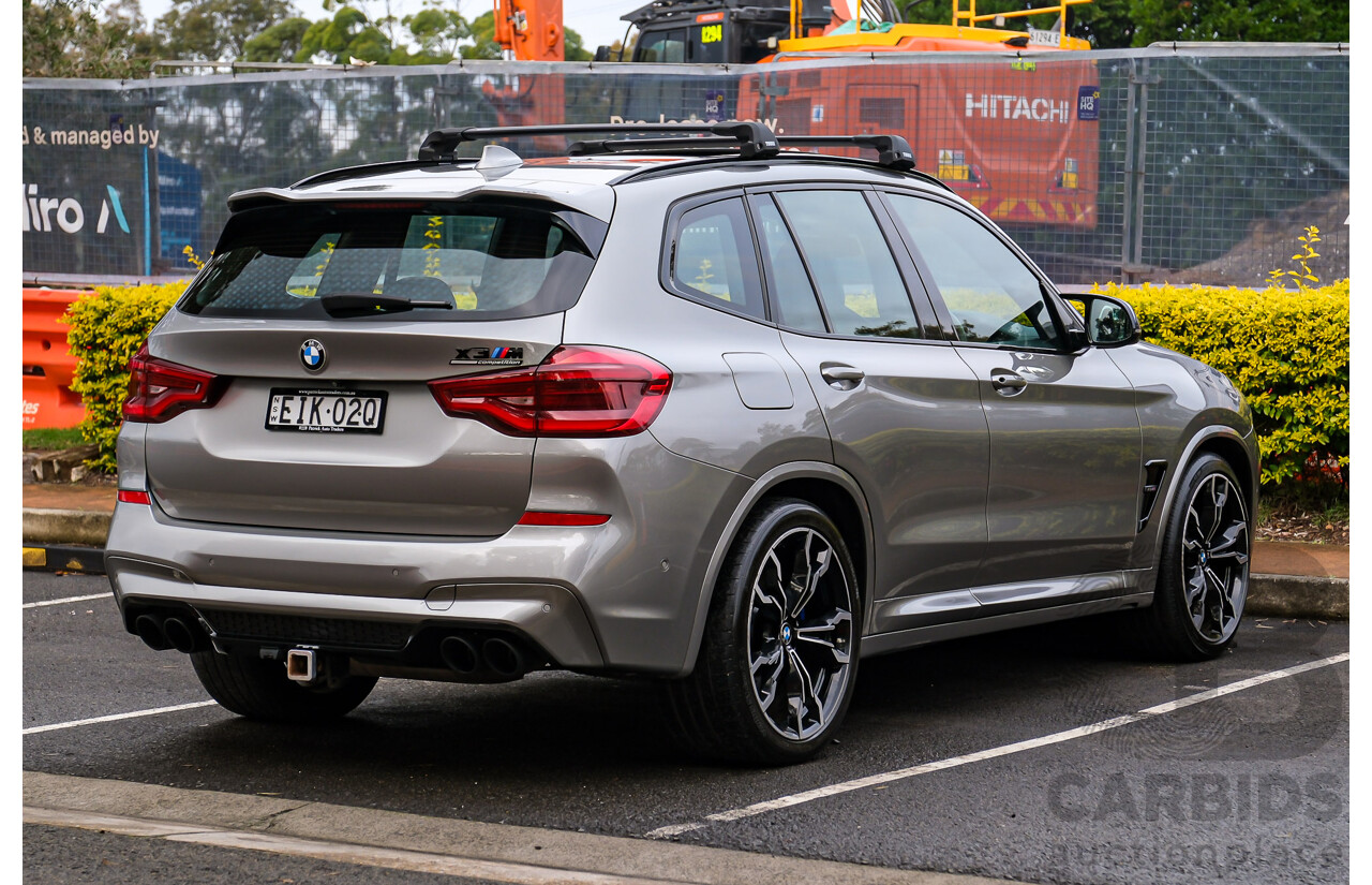 07/2019 BMW X3 M Competition AWD F97 5d Wagon Donington Grey Metallic Twin Turbo 3.0L