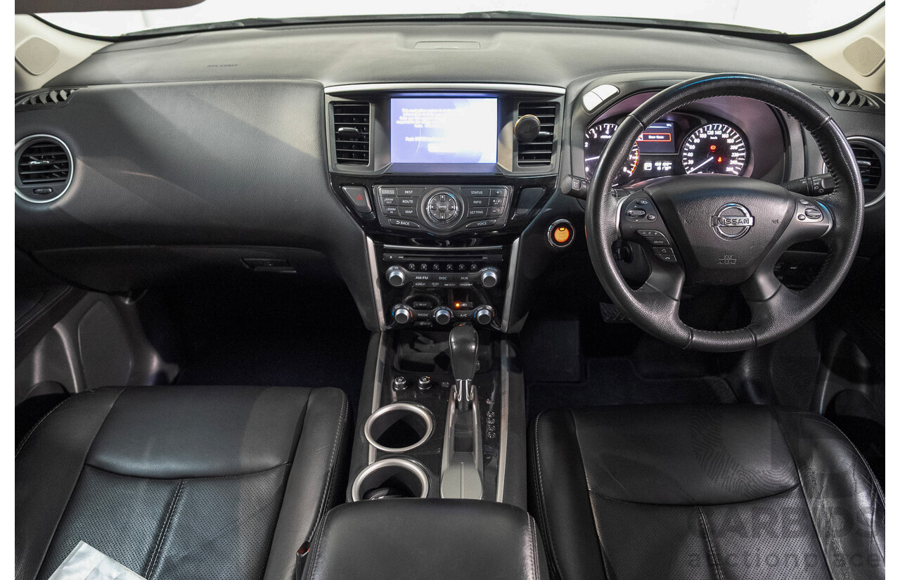 08/2014 Nissan Pathfinder Ti R52 4d Wagon White 3.5L 7 Seater