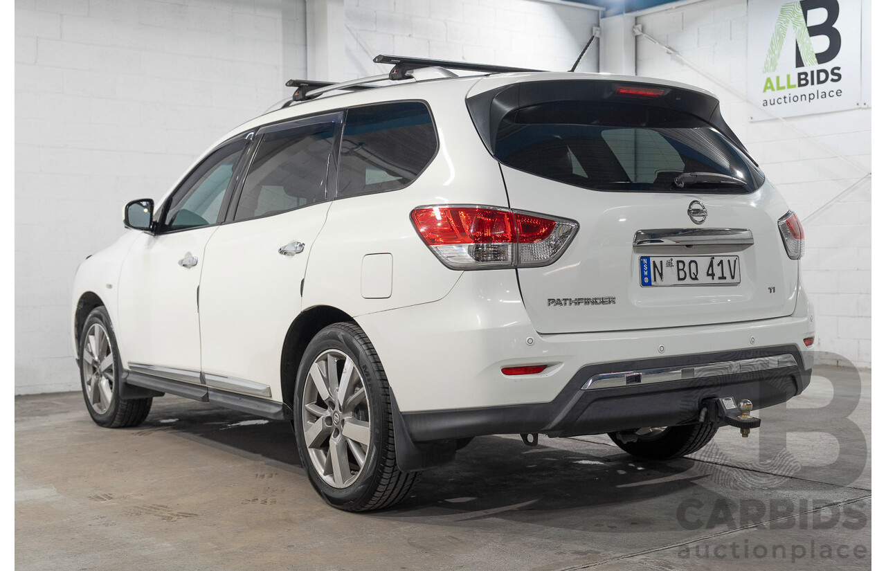 08/2014 Nissan Pathfinder Ti R52 4d Wagon White 3.5L 7 Seater