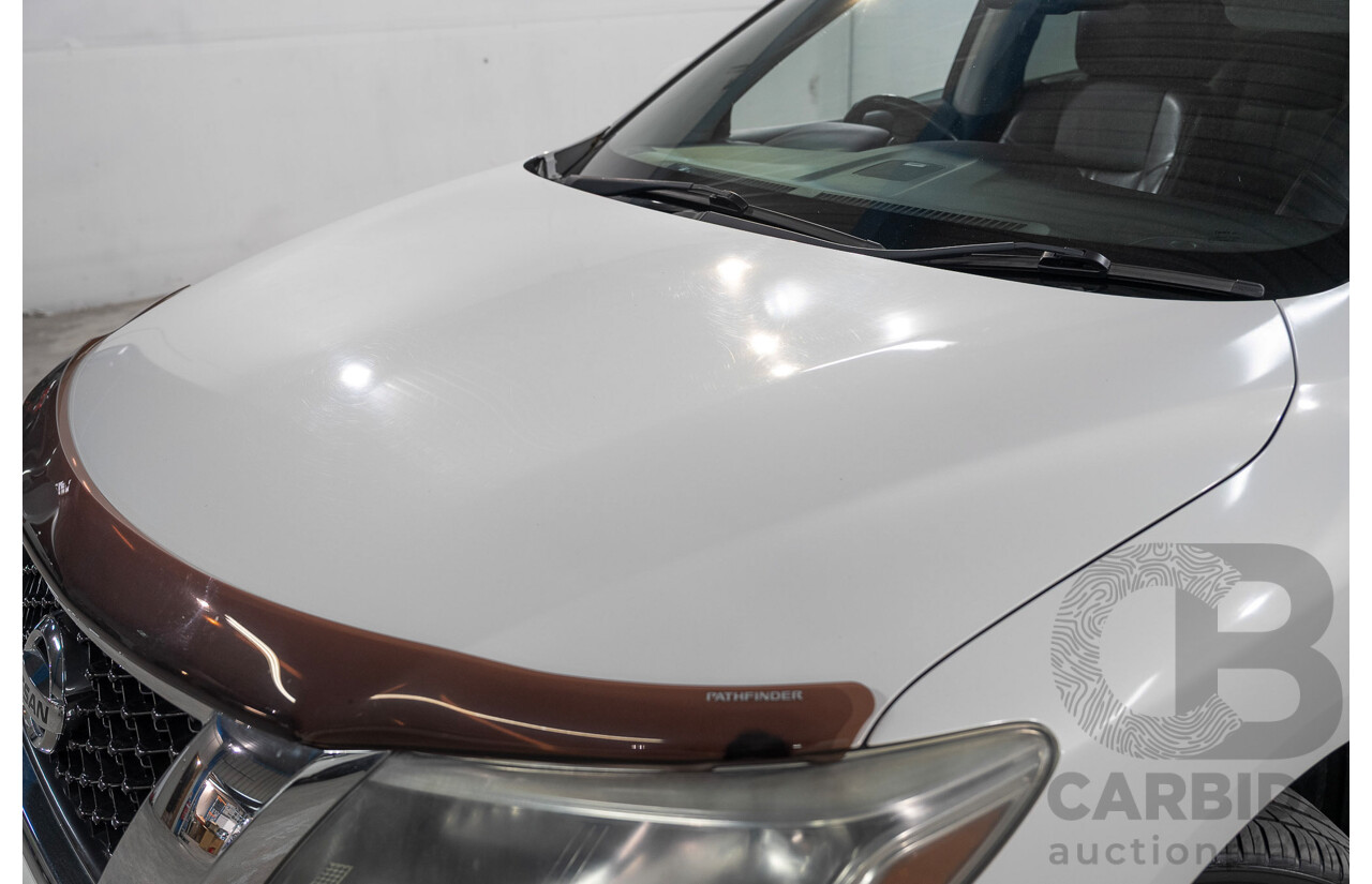 08/2014 Nissan Pathfinder Ti R52 4d Wagon White 3.5L 7 Seater