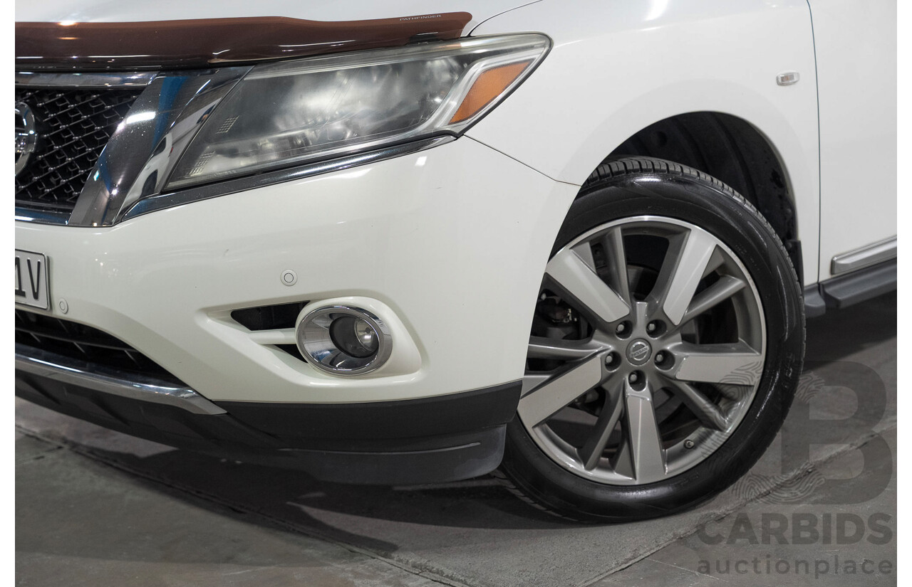 08/2014 Nissan Pathfinder Ti R52 4d Wagon White 3.5L 7 Seater