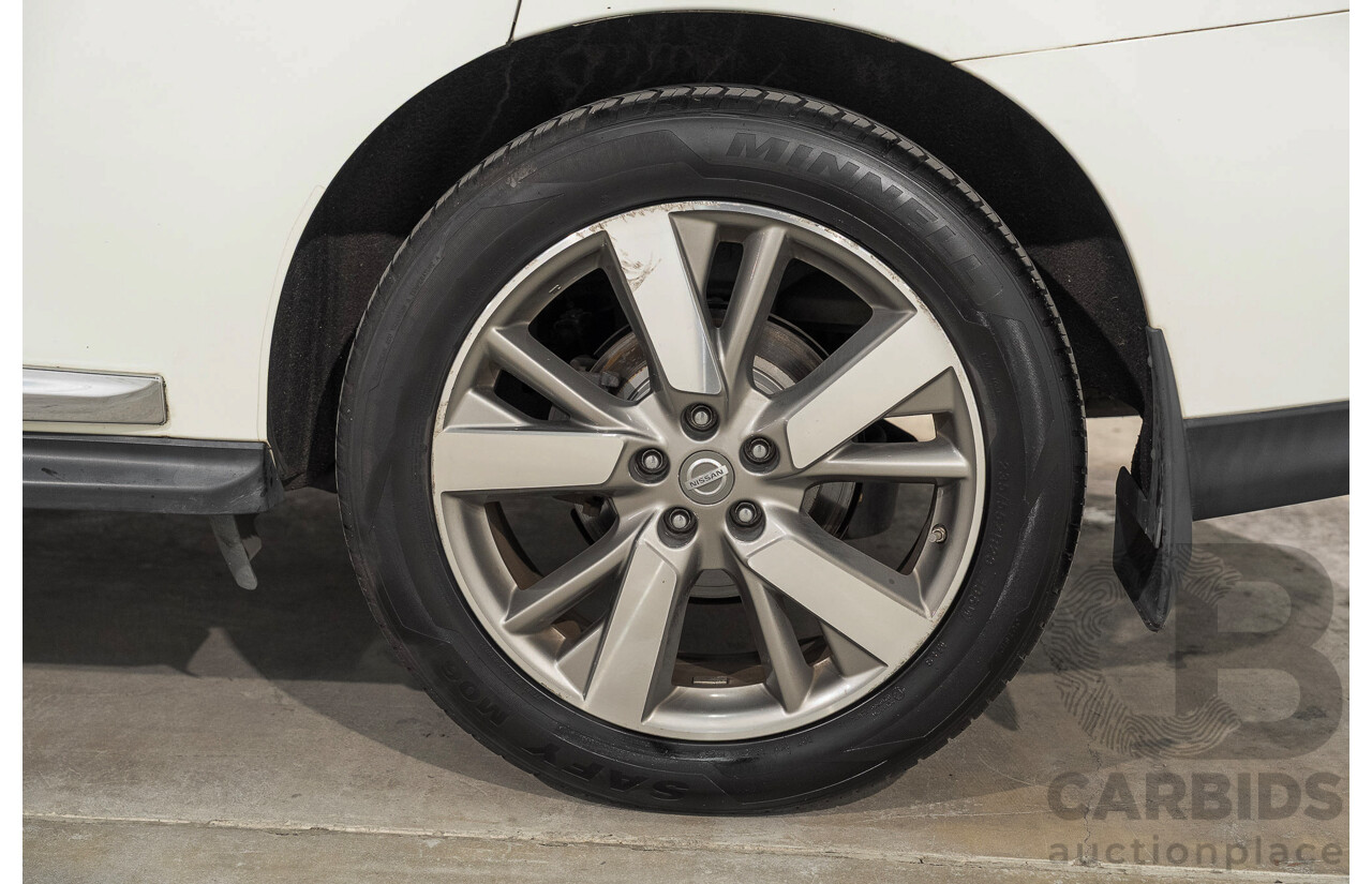 08/2014 Nissan Pathfinder Ti R52 4d Wagon White 3.5L 7 Seater