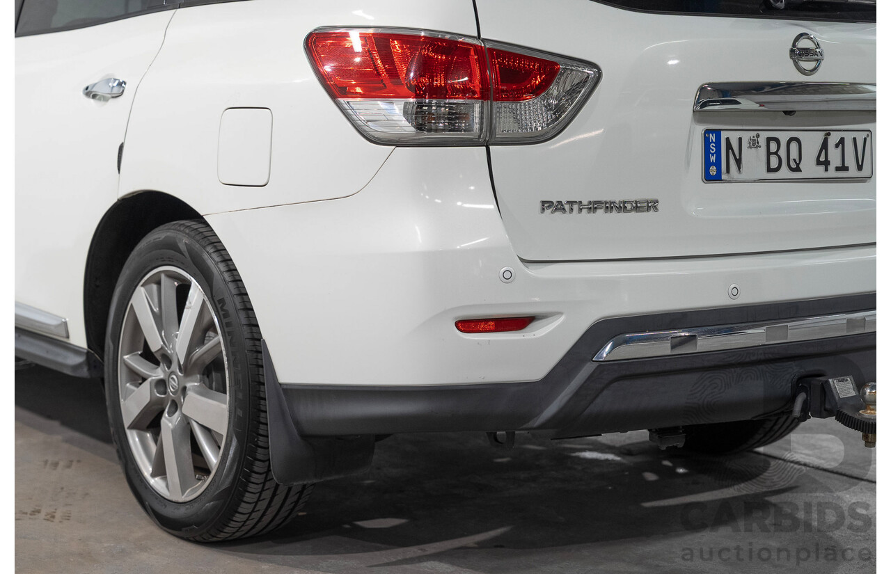 08/2014 Nissan Pathfinder Ti R52 4d Wagon White 3.5L 7 Seater