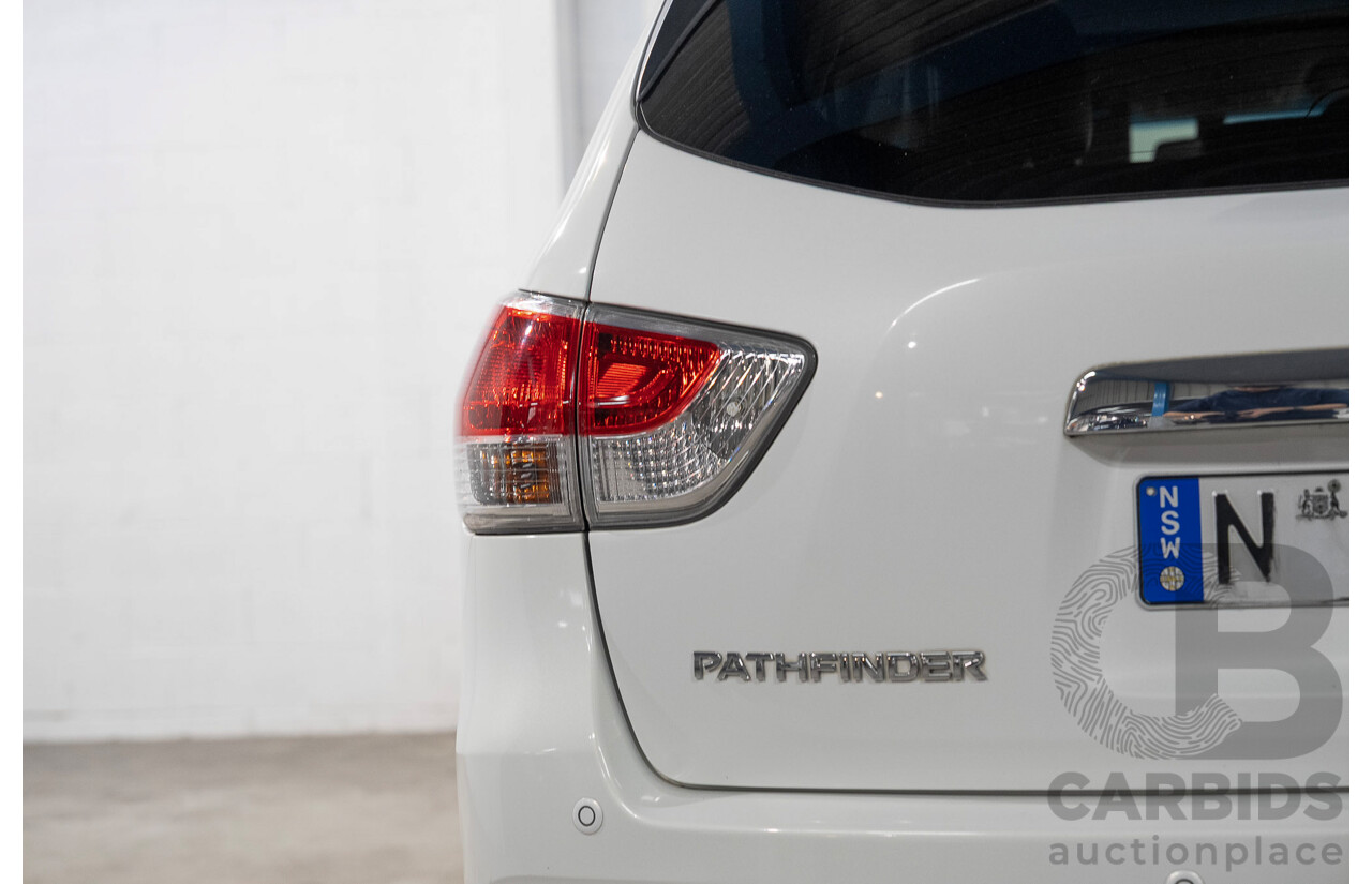 08/2014 Nissan Pathfinder Ti R52 4d Wagon White 3.5L 7 Seater