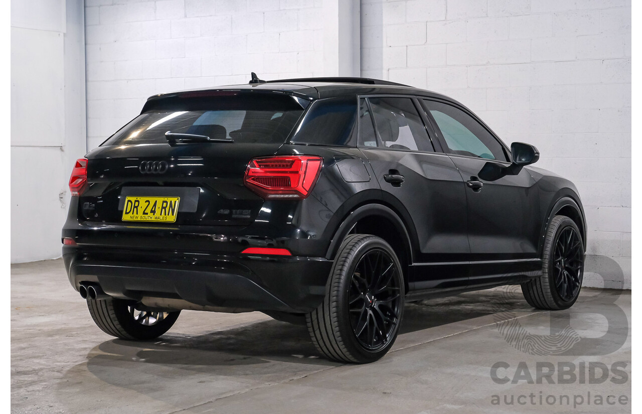 09/2019 Audi Q2 40 TFSI Quattro sport (AWD) GA MY19 4d Wagon Black Turbocharged 2.0L