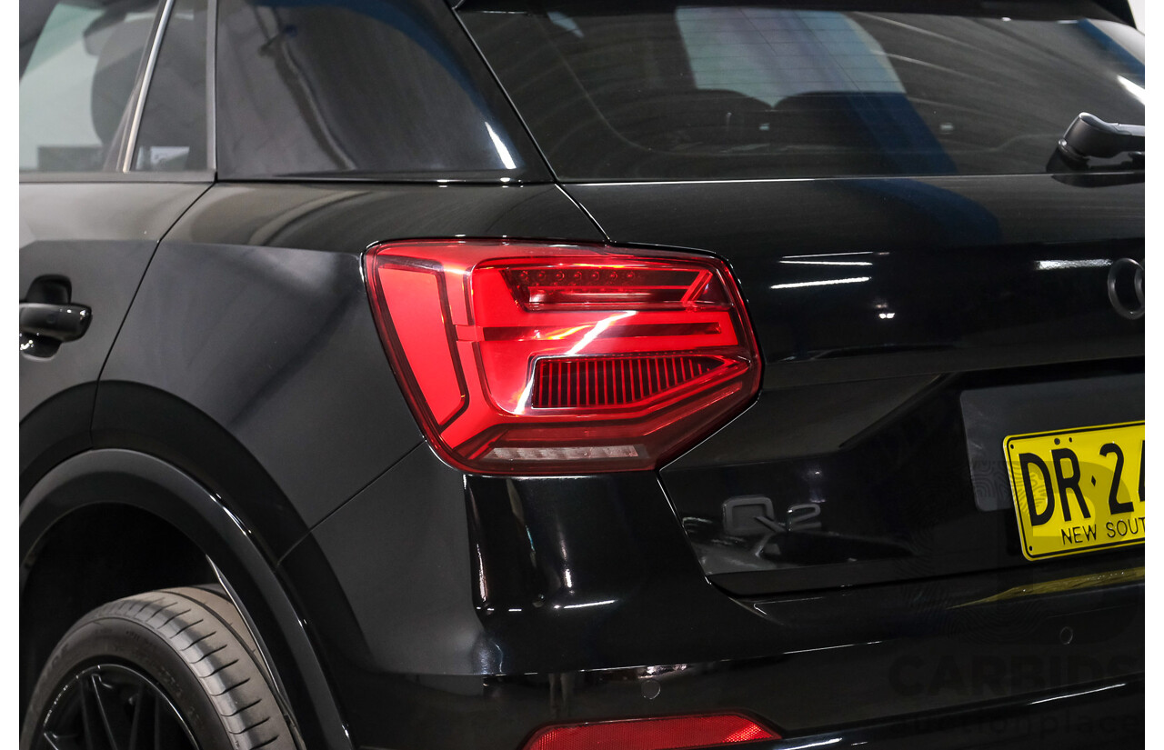 09/2019 Audi Q2 40 TFSI Quattro sport (AWD) GA MY19 4d Wagon Black Turbocharged 2.0L