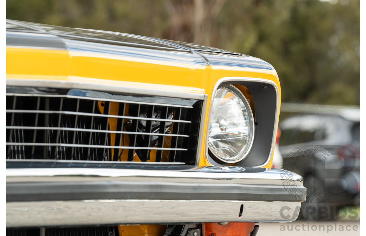 04/1974 Holden LH Torana SL/R 5000 Tribute 4d Sedan Chrome Yellow / Black V8 5.0L - Modified