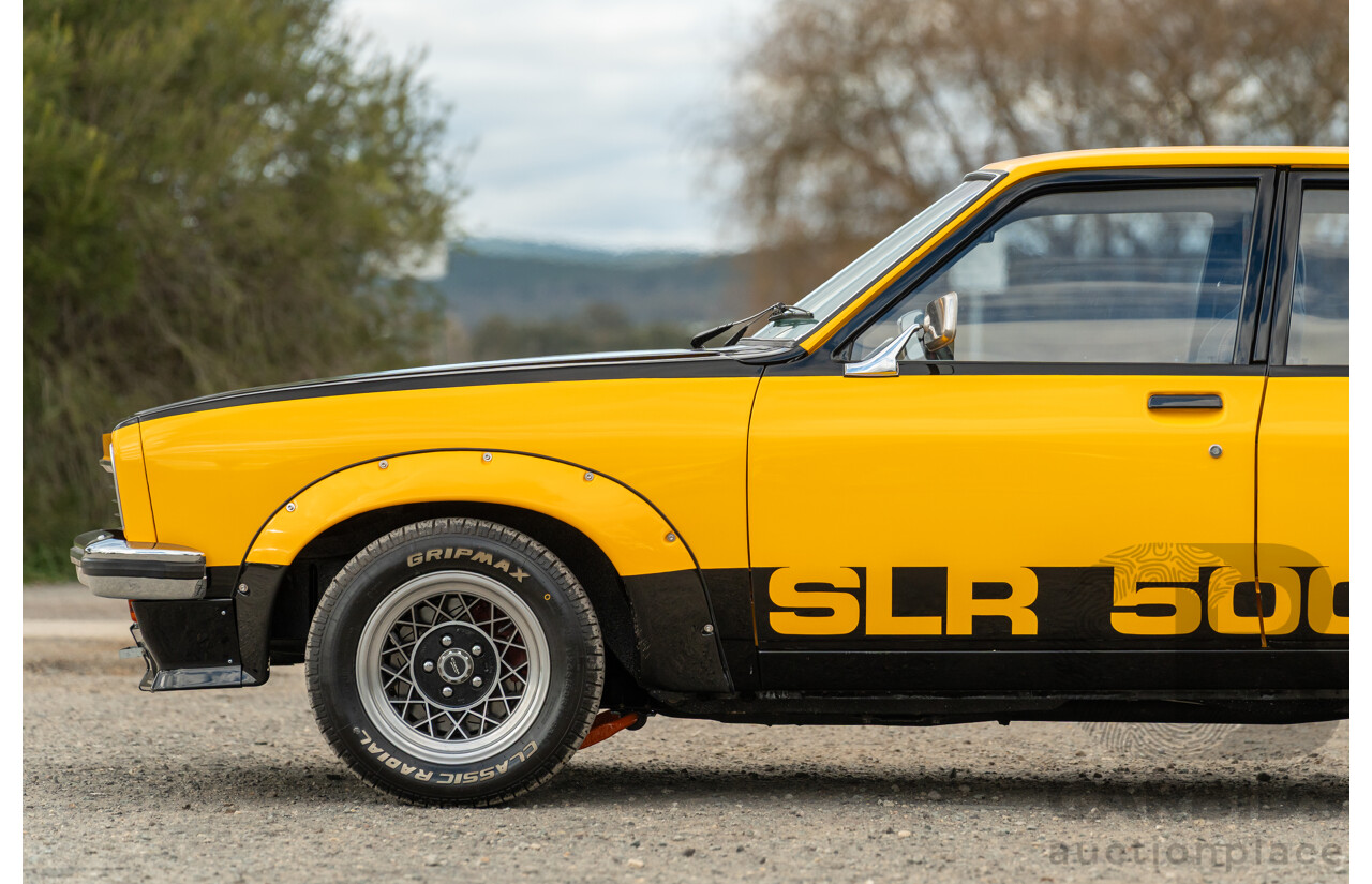 04/1974 Holden LH Torana SL/R 5000 Tribute 4d Sedan Chrome Yellow / Black V8 5.0L - Modified