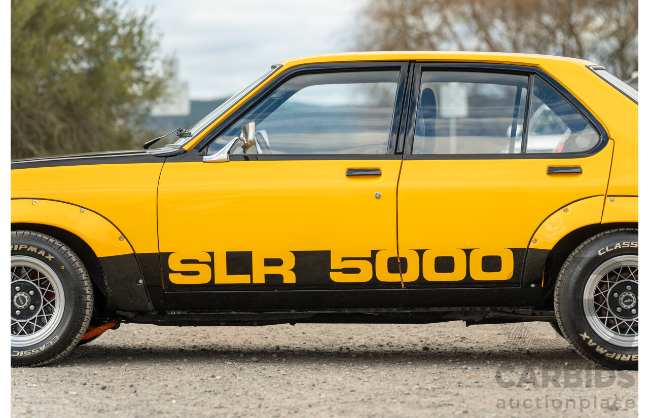 04/1974 Holden LH Torana SL/R 5000 Tribute 4d Sedan Chrome Yellow / Black V8 5.0L - Modified