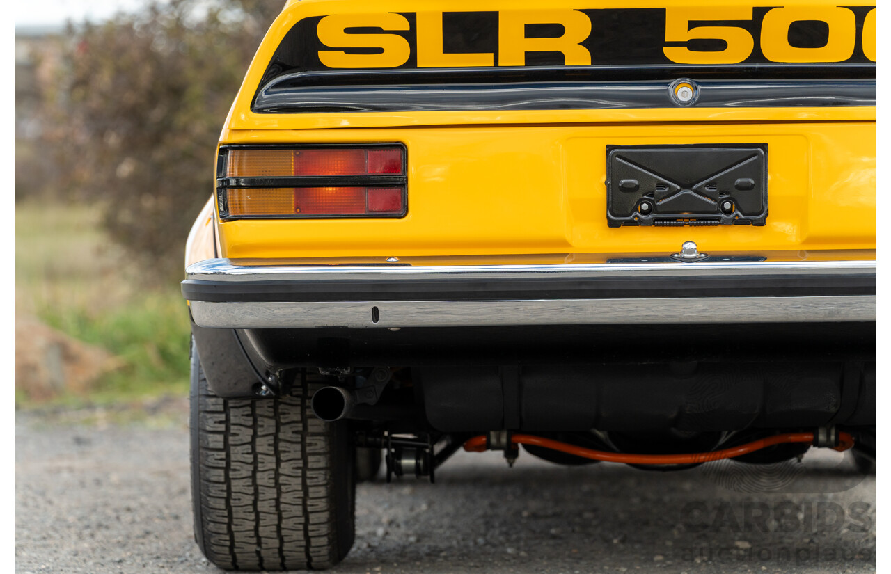 04/1974 Holden LH Torana SL/R 5000 Tribute 4d Sedan Chrome Yellow / Black V8 5.0L - Modified