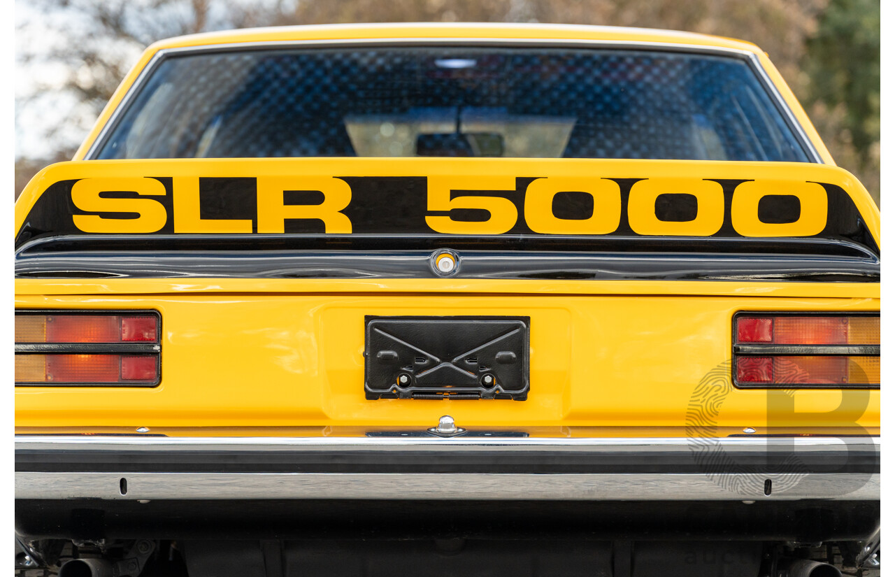 04/1974 Holden LH Torana SL/R 5000 Tribute 4d Sedan Chrome Yellow / Black V8 5.0L - Modified