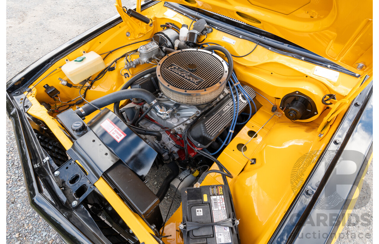 04/1974 Holden LH Torana SL/R 5000 Tribute 4d Sedan Chrome Yellow / Black V8 5.0L - Modified