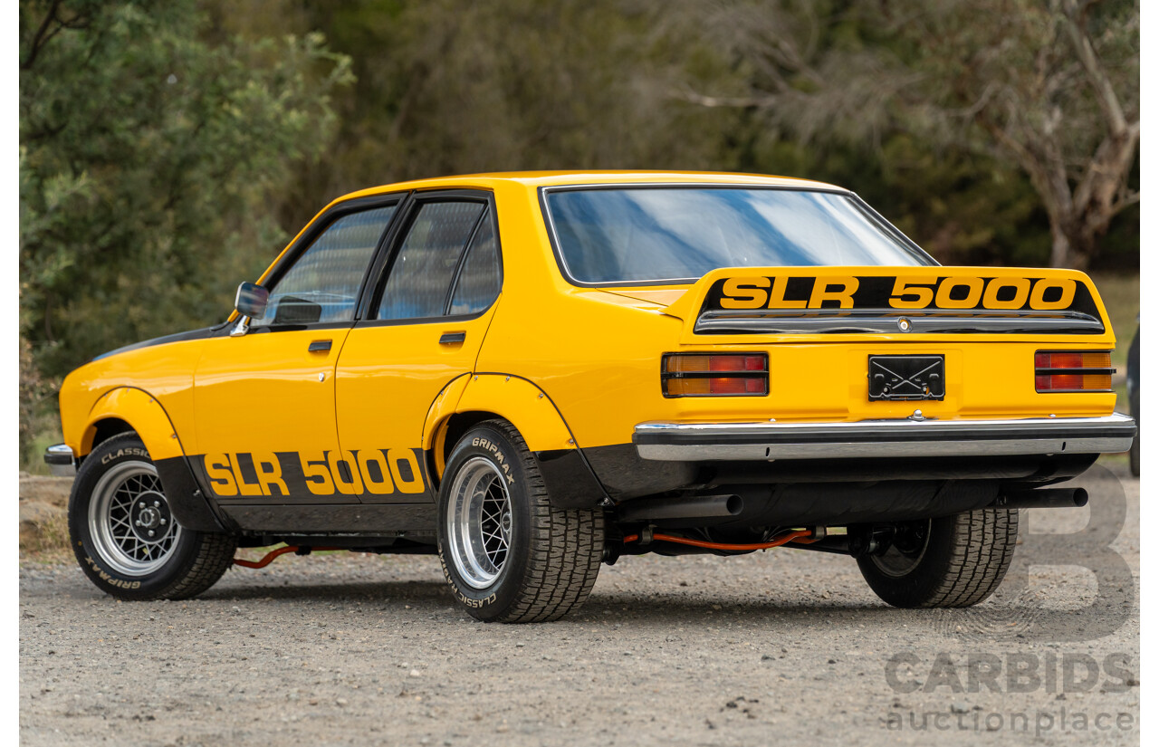 04/1974 Holden LH Torana SL/R 5000 Tribute 4d Sedan Chrome Yellow / Black V8 5.0L - Modified