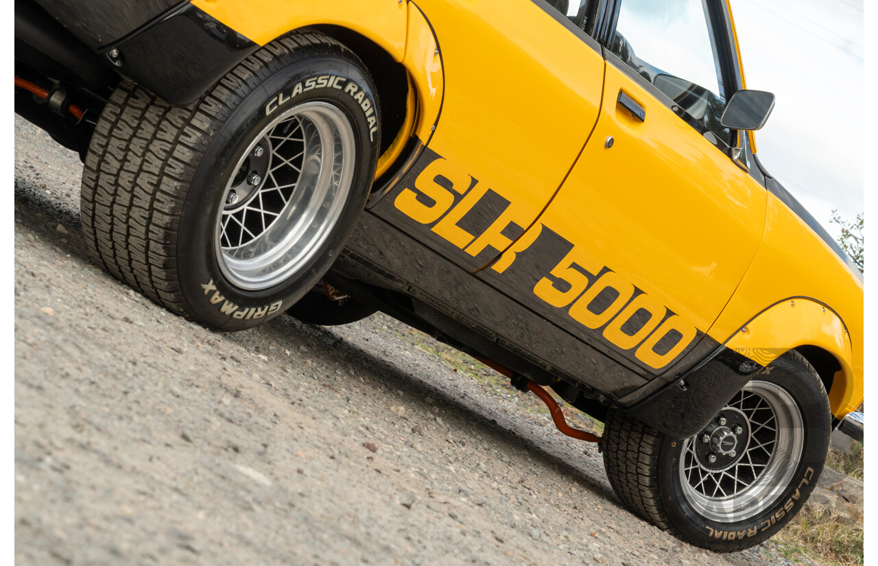 04/1974 Holden LH Torana SL/R 5000 Tribute 4d Sedan Chrome Yellow / Black V8 5.0L - Modified