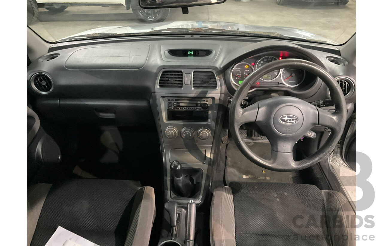 6/2006 Subaru Impreza 2.0i (AWD) MY06 5d Hatchback Silver 2.0L