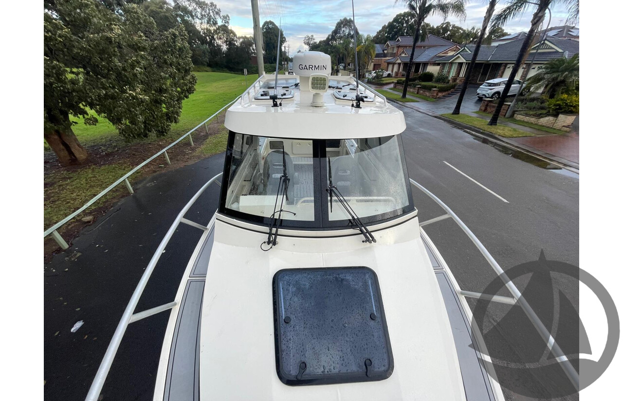 NO RESERVE - 2024 Orion Strike 790 Half Cabin Plate Boat, 350hp Suzuki 4 Stroke, 165 hours