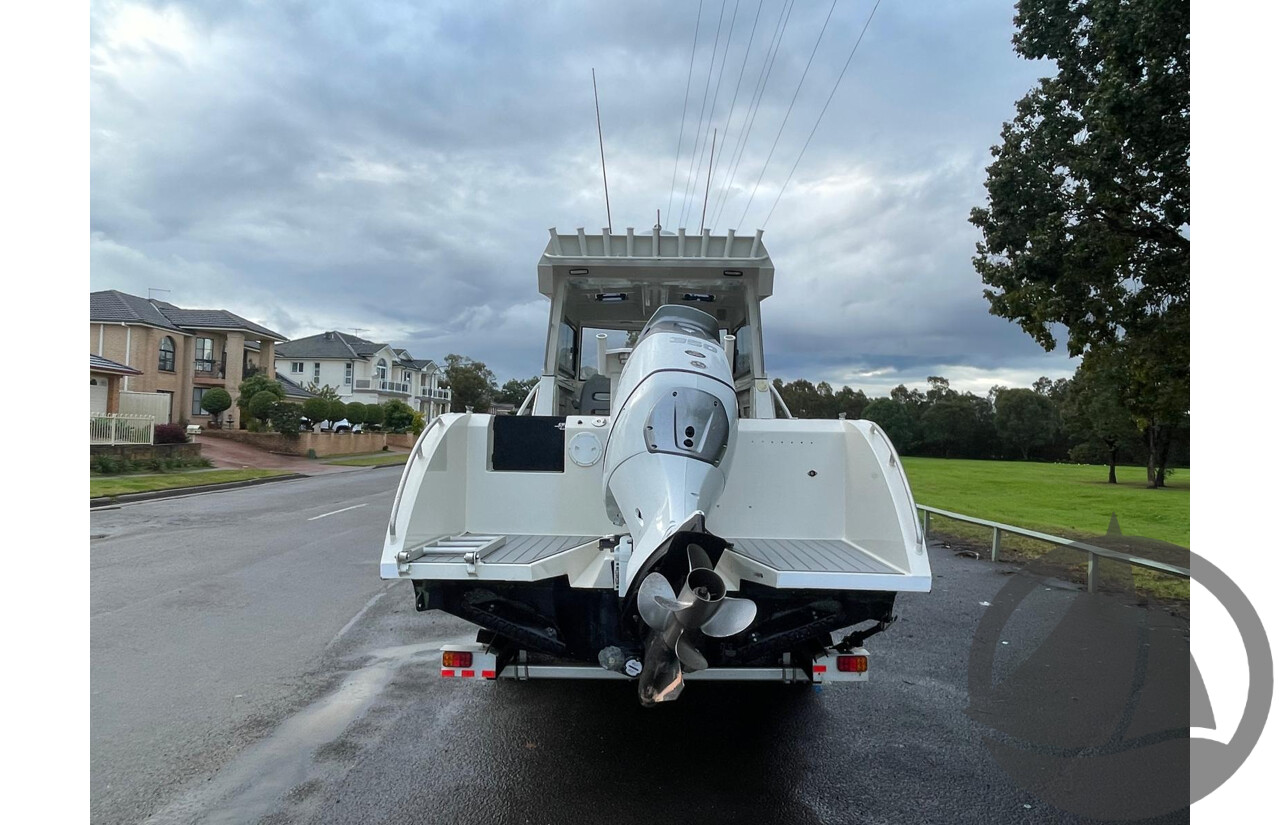 NO RESERVE - 2024 Orion Strike 790 Half Cabin Plate Boat, 350hp Suzuki 4 Stroke, 165 hours