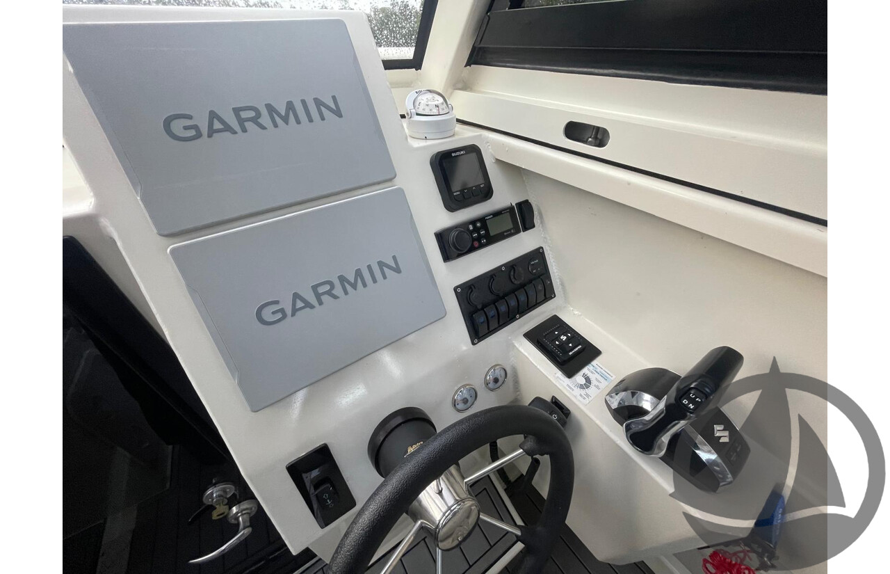 NO RESERVE - 2024 Orion Strike 790 Half Cabin Plate Boat, 350hp Suzuki 4 Stroke, 165 hours