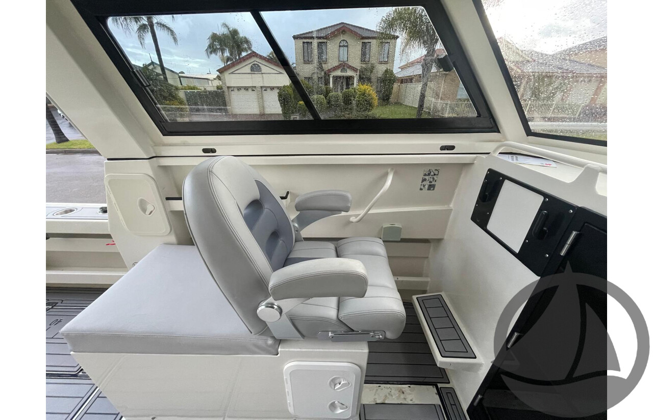 NO RESERVE - 2024 Orion Strike 790 Half Cabin Plate Boat, 350hp Suzuki 4 Stroke, 165 hours
