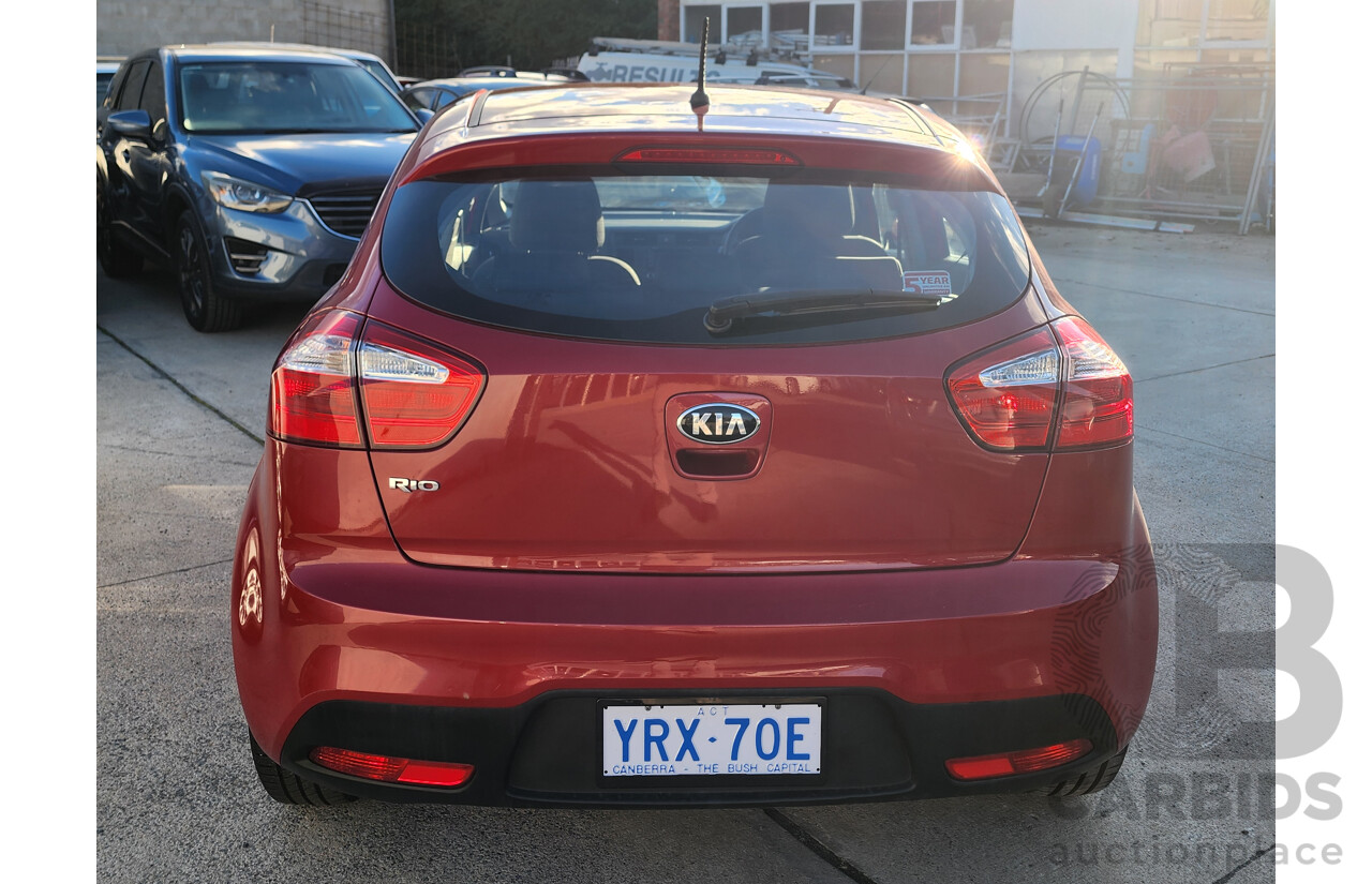 05/2014 Kia RIO S UB MY14 5d Hatchback Red 1.4L