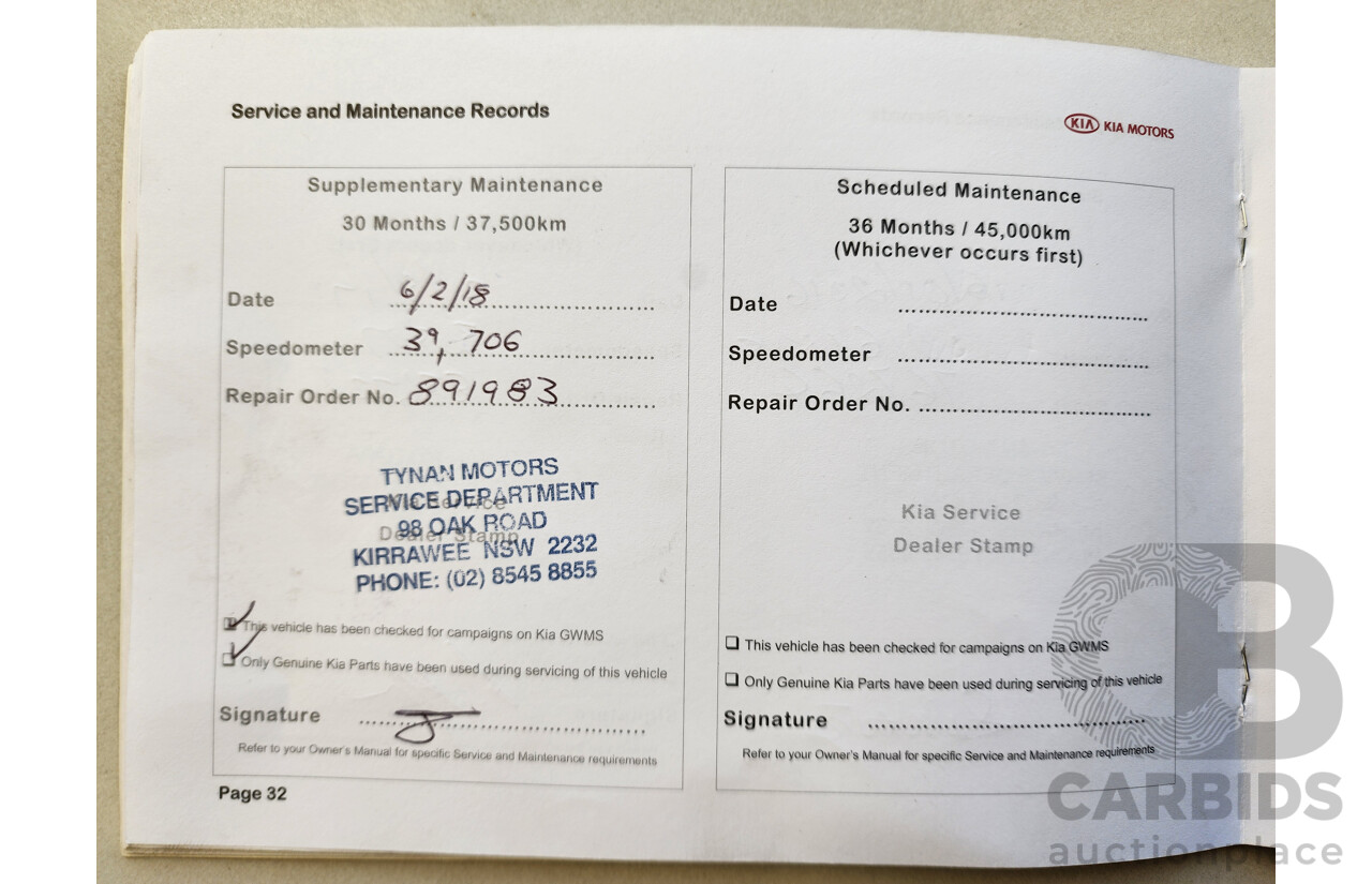 05/2014 Kia RIO S UB MY14 5d Hatchback Red 1.4L