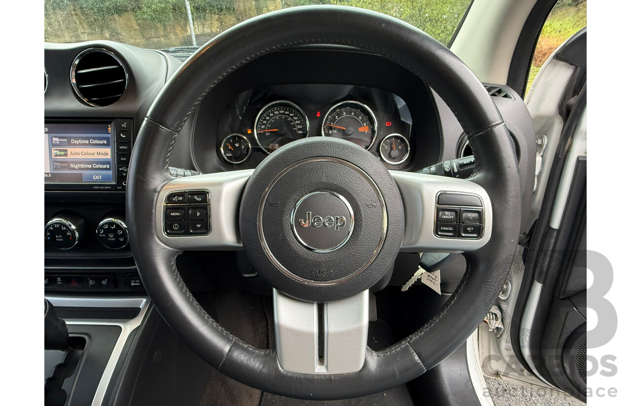 06/2013 Jeep Compass LIMITED (4x4) 4x4 MK MY14 4D Wagon White 2.4L