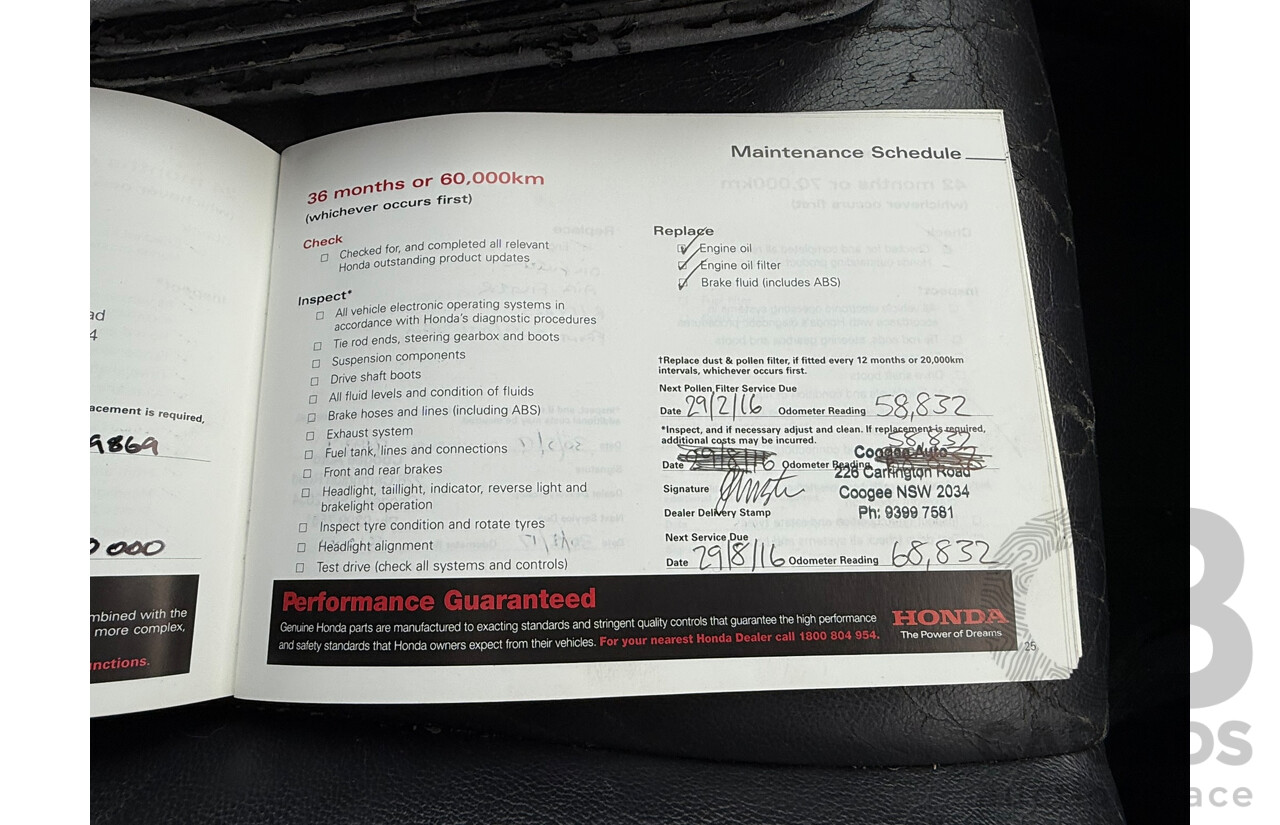06/2009 Honda Cr-V (4x4) LUXURY MY07 4D Wagon Sparkle Grey 2.4L