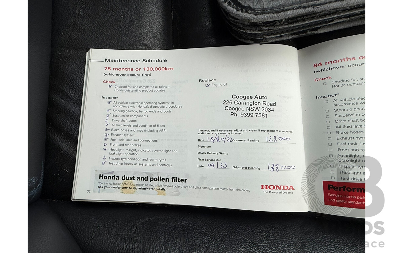 06/2009 Honda Cr-V (4x4) LUXURY MY07 4D Wagon Sparkle Grey 2.4L