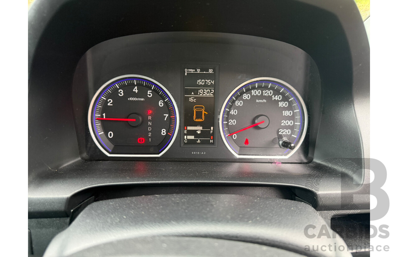 06/2009 Honda Cr-V (4x4) LUXURY MY07 4D Wagon Sparkle Grey 2.4L