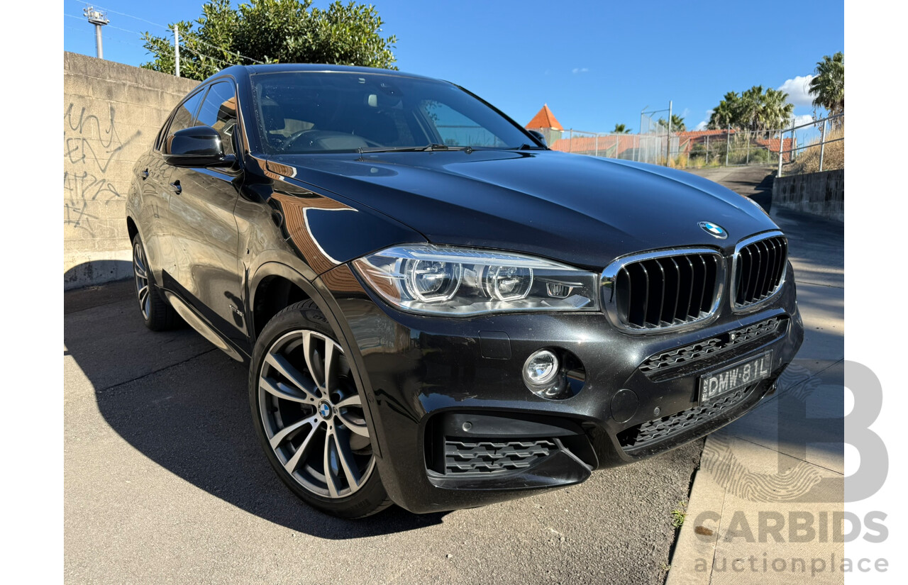 11/2016 Bmw X6 xDRIVE35i (AWD) F16 MY16 4D Coupe Black Sapphire Metallic 3.0L
